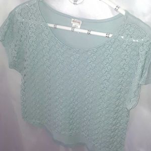 Sherman cotton lace crop top